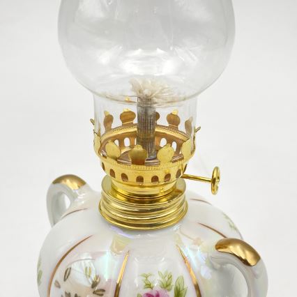 Brilagi - MERLIN Kerosene Lamp, White/Gold