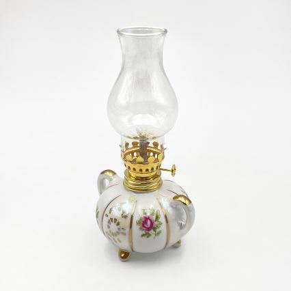 Brilagi - MERLIN Kerosene Lamp, White/Gold