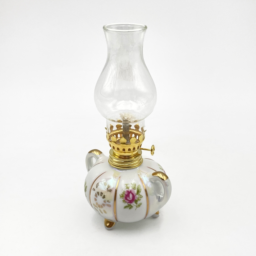 Brilagi - MERLIN Kerosene Lamp, White/Gold