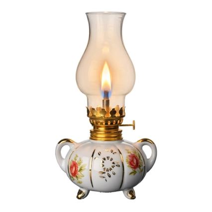 Brilagi - MERLIN Kerosene Lamp, White/Gold
