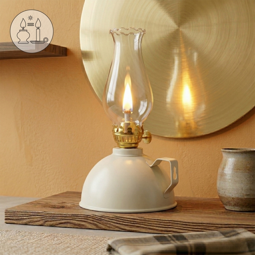 Brilagi - MERLIN Kerosene Lamp, White