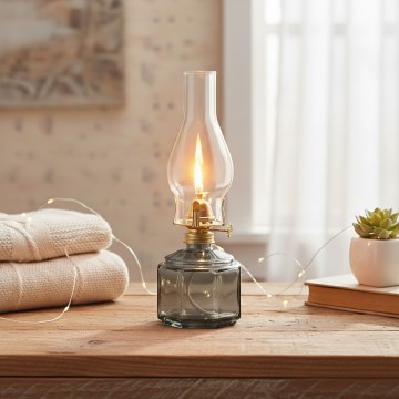 Brilagi - MERLIN Oil Lamp smoky/gray