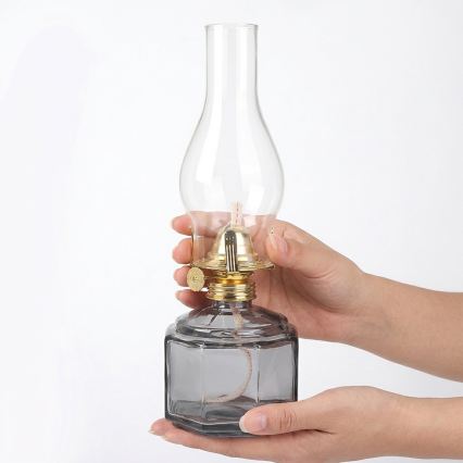 Brilagi - MERLIN Oil Lamp smoky/gray