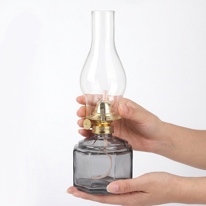 Brilagi - MERLIN Oil Lamp smoky/gray