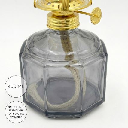 Brilagi - MERLIN Oil Lamp smoky/gray