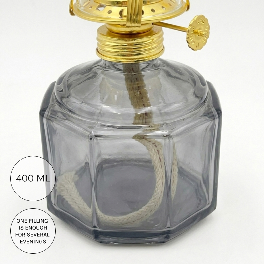 Brilagi - MERLIN Oil Lamp smoky/gray