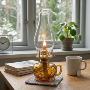 Brilagi - MERLIN Orange Kerosene Lamp