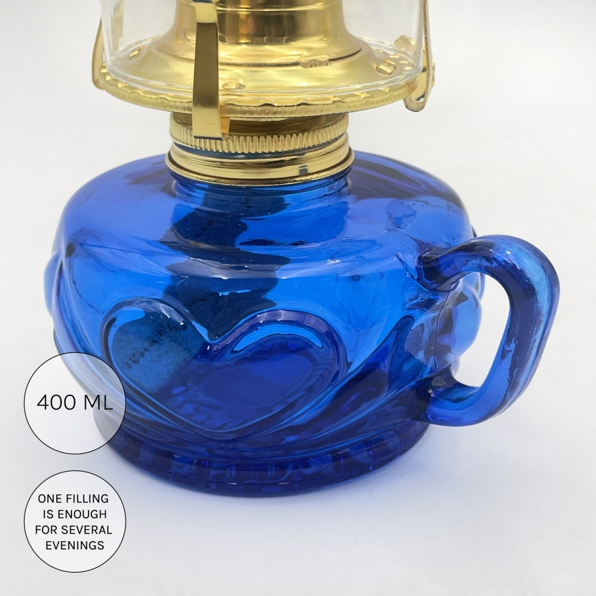 Brilagi - MERLIN Petrol-Blue Kerosene Lamp