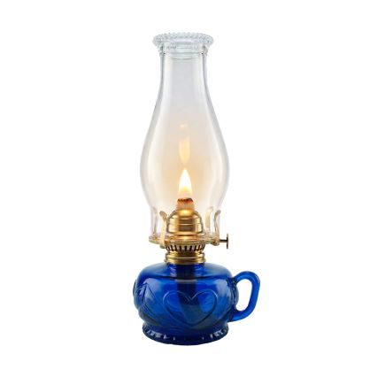 Brilagi - MERLIN Petrol-Blue Kerosene Lamp