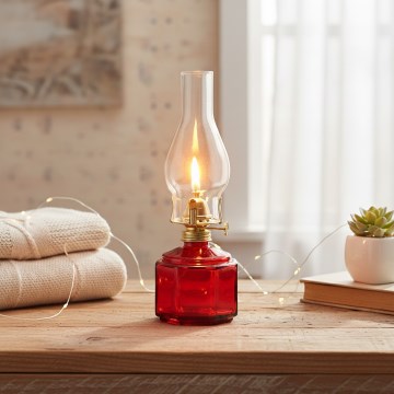 Brilagi - MERLIN Red Kerosene Lamp