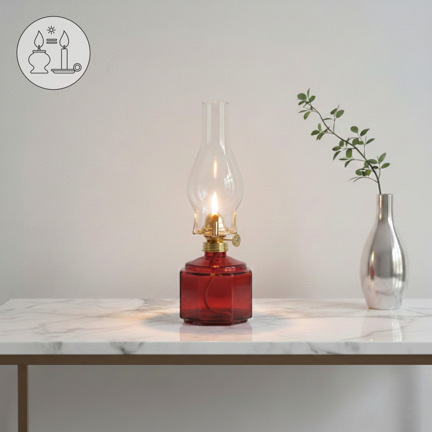 Brilagi - MERLIN Red Kerosene Lamp