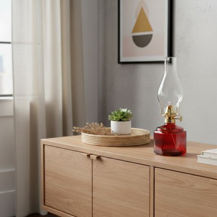Brilagi - MERLIN Red Kerosene Lamp