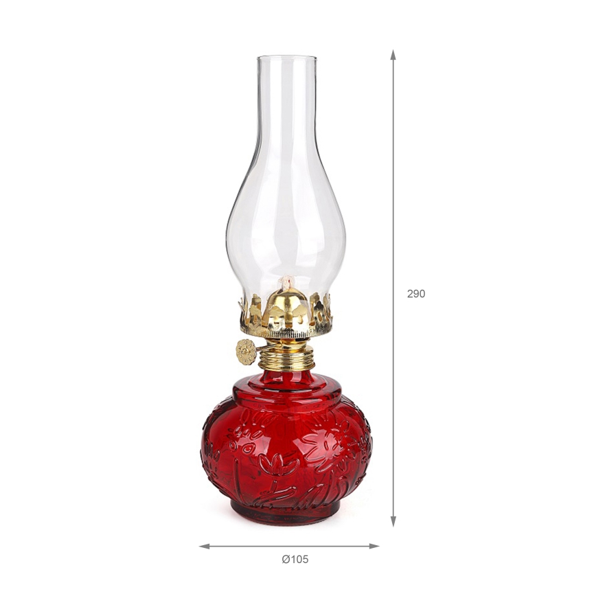 Brilagi - MERLIN Red Kerosene Lamp