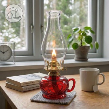 Brilagi - MERLIN Red Kerosene Lamp