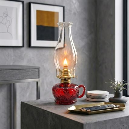 Brilagi - MERLIN Red Kerosene Lamp