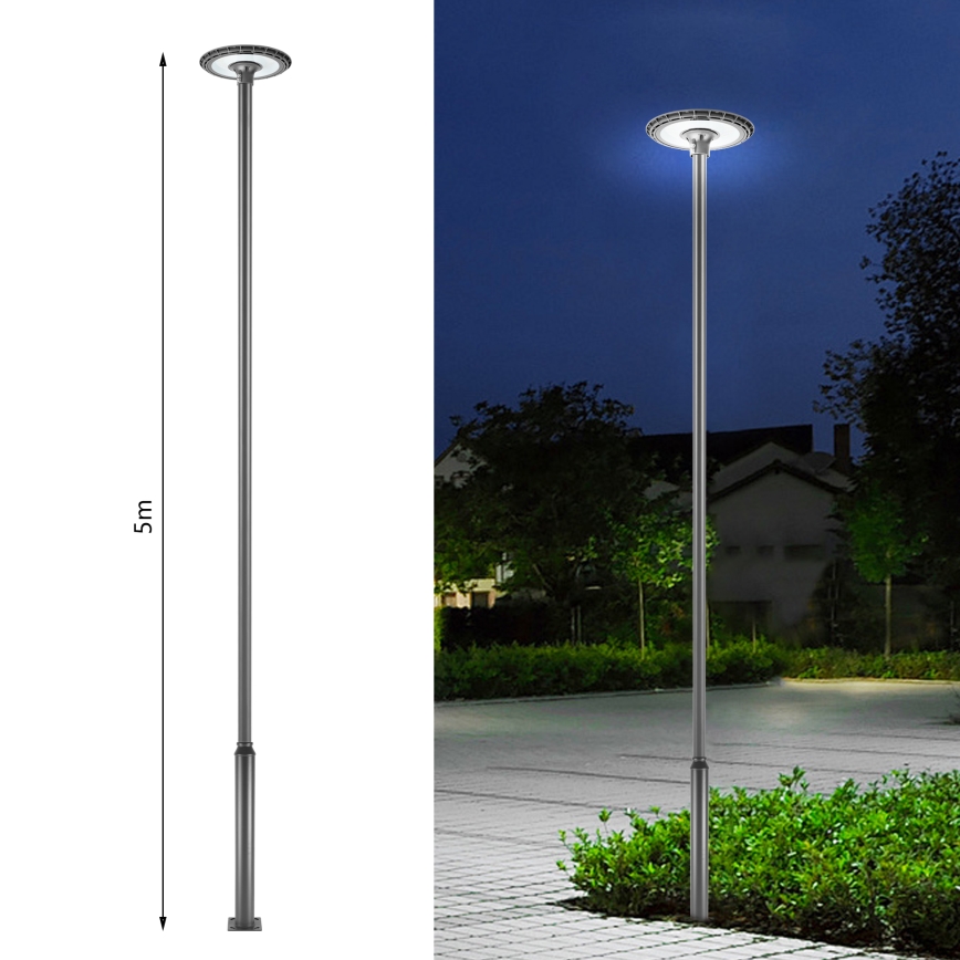 Brilagi - URBAN metal lighting pole, 5 m mast, Ø 58 mm, anthracite