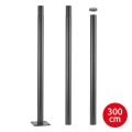 Brilagi - Metal pole for outdoor lighting URBAN 3 m pole d. 58 matte anthracite