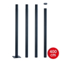 Brilagi - Metal Pole for URBAN Outdoor Lighting, 4 m Mast, Ø 58 mm, Anthracite
