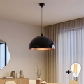 BRILAGI - METALO LED pendant lamp on cable 1xE27/40W/230V Ø 40 cm Black/Copper