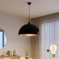 BRILAGI - METALO LED pendant lamp on cable 1xE27/40W/230V Ø 60 cm black/copper