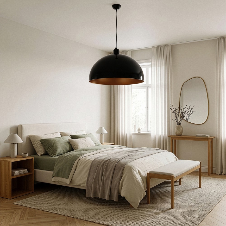 BRILAGI - METALO LED pendant lamp on cable 1xE27/40W/230V Ø 60 cm black/copper