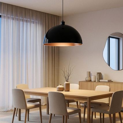 BRILAGI - METALO LED pendant lamp on cable 1xE27/40W/230V Ø 60 cm black/copper