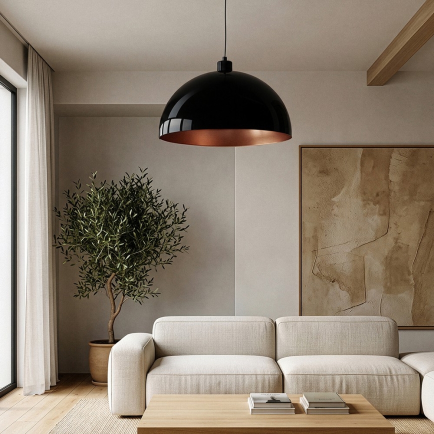 BRILAGI - METALO LED pendant lamp on cable 1xE27/40W/230V Ø 60 cm black/copper