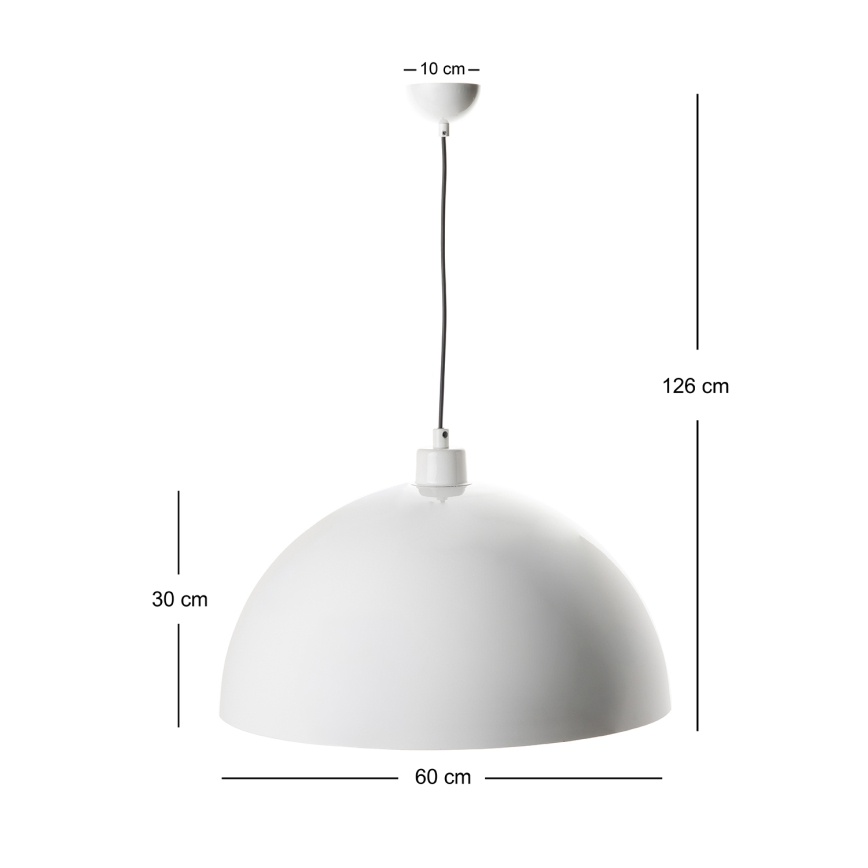 BRILAGI - METALO LED pendant on cable 1x E27/40W/230V Ø 60 cm white/copper