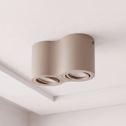 BRILAGI - MIA DOUBLE spotlight 2xGU10/30W/230V beige