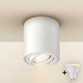 Brilagi - MIA LED RGBW Dimmable Spotlight 1xGU10/6W/230V 3000K 84x80 mm White + Remote Control