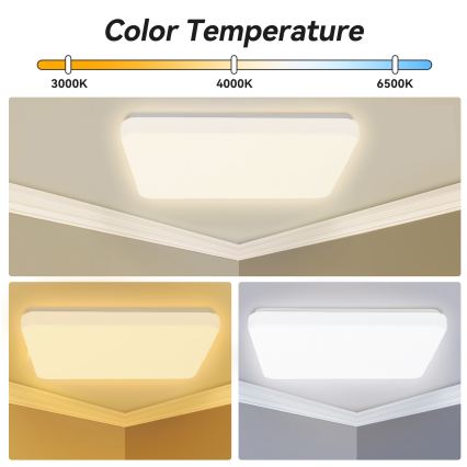 Brilagi - MILKY WAY Dimmable LED Ceiling Light LED/24W/230V 3000-6500K 37x37 cm + remote control