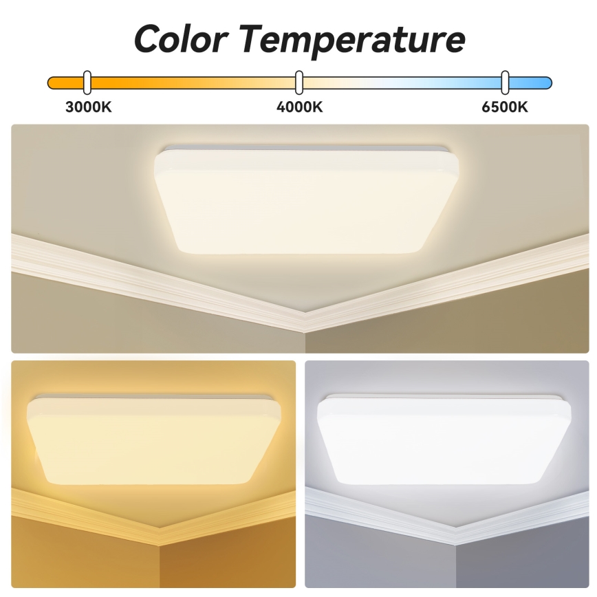 Brilagi - MILKY WAY Dimmable LED Ceiling Light LED/24W/230V 3000-6500K 37x37 cm + remote control
