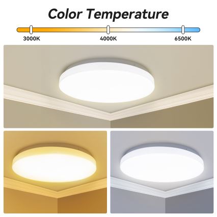 Brilagi - Dimmable LED ceiling light MILKY WAY LED/24W/230V 3000-6500K dia. 38 cm + remote control