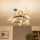 Brilagi - MILLA LED Cable-Hung Chandelier 15xG9/3W/230V Black Chrome/Gold