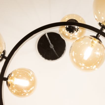 Brilagi - MILLA LED Cable-Hung Chandelier 15xG9/3W/230V Black Chrome/Gold