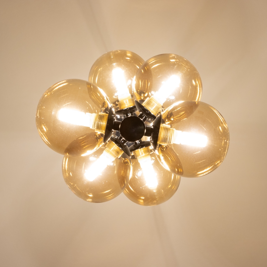 Brilagi - MILLA LED Cable Pendant 6xG9/3W/230V, Black Chrome/Gold