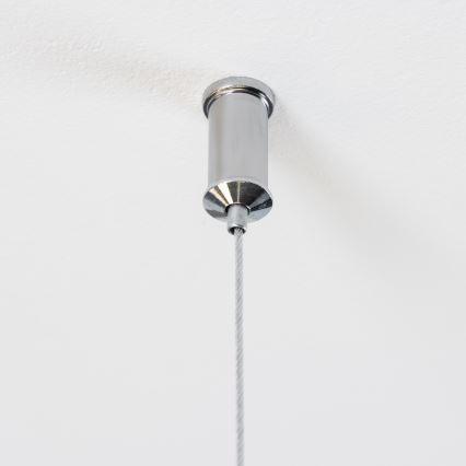 Brilagi - MILLA LED cable-suspended chandelier 15xG9/3W/230V, black chrome/white