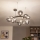 Brilagi - MILLA LED Chandelier on Cable 15xG9/3W/230V Black Chrome/Smoked Glass