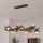 Brilagi - MILLA LED chandelier suspended on cable 10xG9/3W/230V brown/smoked brown