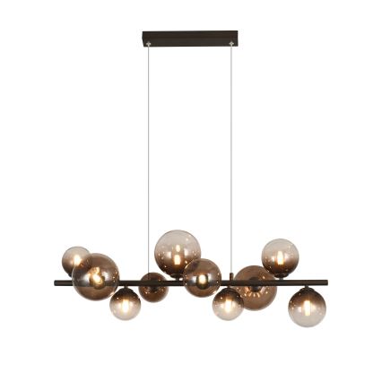 Brilagi - MILLA LED chandelier suspended on cable 10xG9/3W/230V brown/smoked brown