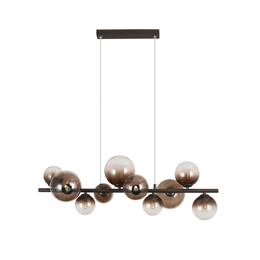 Brilagi - MILLA LED chandelier suspended on cable 10xG9/3W/230V brown/smoked brown