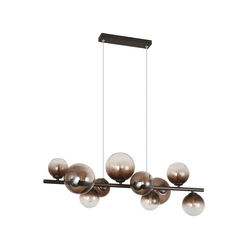 Brilagi - MILLA LED chandelier suspended on cable 10xG9/3W/230V brown/smoked brown