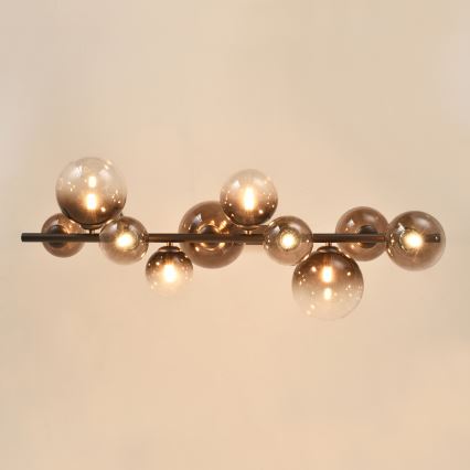 Brilagi - MILLA LED chandelier suspended on cable 10xG9/3W/230V brown/smoked brown