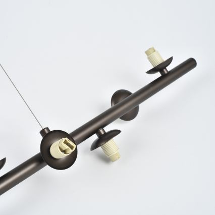 Brilagi - MILLA LED chandelier suspended on cable 10xG9/3W/230V brown/smoked brown