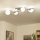 Brilagi - MILLA LED Flush-Mount Ceiling Light 4xG9/3W/230V černý chrom/white