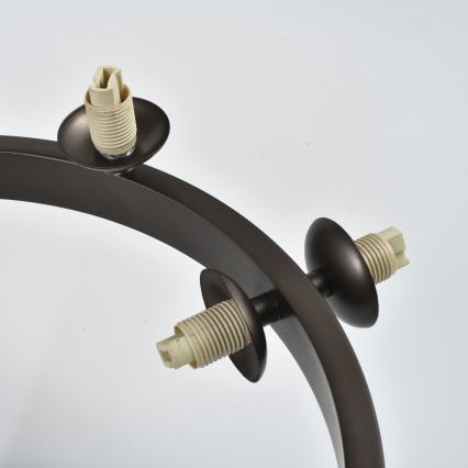 Brilagi - MILLA LED Flush-Mount Chandelier 10xG9/3W/230V, Brown/Smoked Brown