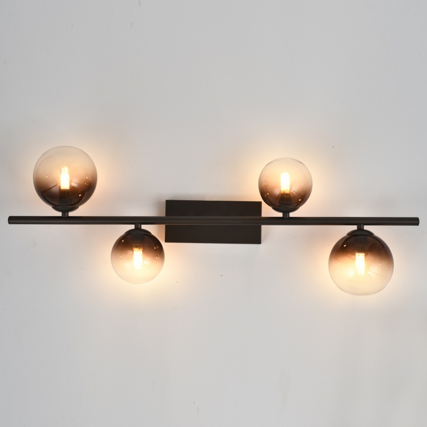 Brilagi - MILLA LED Flush-Mounted Ceiling Light 4xG9/3W/230V Brown/Smoky Brown