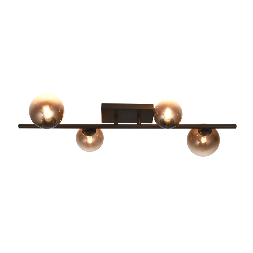 Brilagi - MILLA LED Flush-Mounted Ceiling Light 4xG9/3W/230V Brown/Smoky Brown