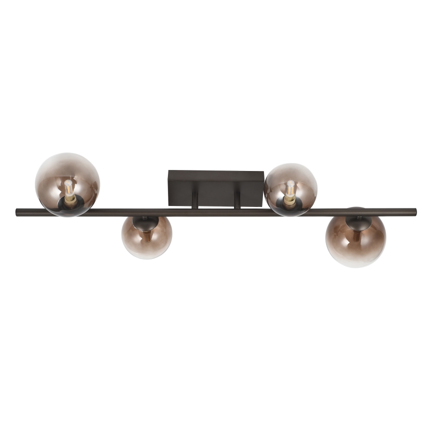 Brilagi - MILLA LED Flush-Mounted Ceiling Light 4xG9/3W/230V Brown/Smoky Brown
