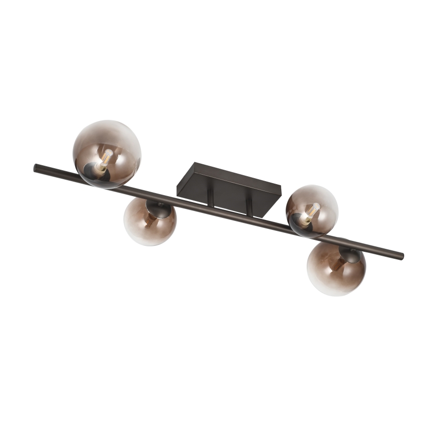Brilagi - MILLA LED Flush-Mounted Ceiling Light 4xG9/3W/230V Brown/Smoky Brown
